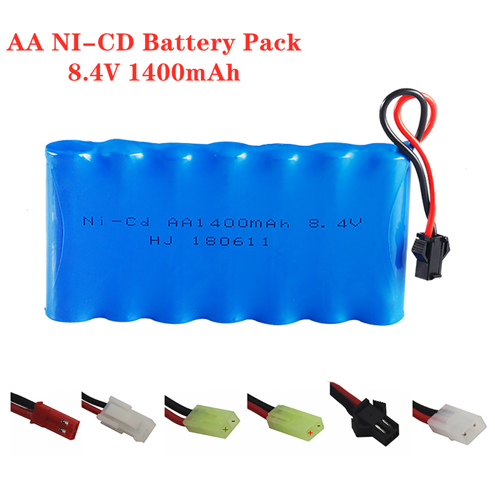 Rc And Hobby - 8.4 فولت 1400mah Ni-CD بطارية قابلة