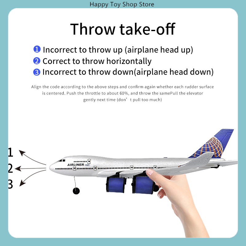 Rc Glider Foam Wing - طائرة شراعية بثلاث قنوات تحكم عن