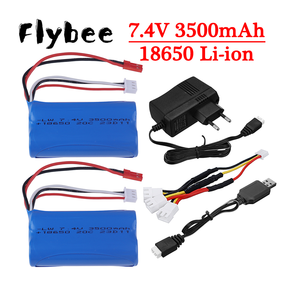 Rc Hobby Grade Car - ترقية 3000mAh إلى 3500mAh 7.4V 18650