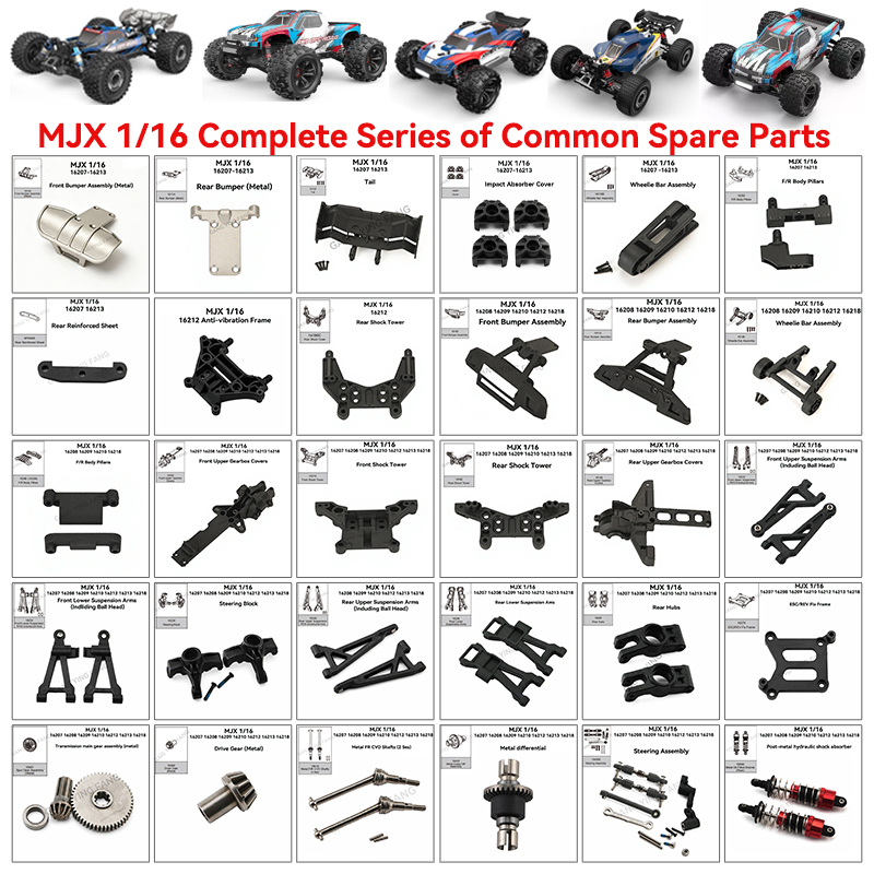 Shock Absorber Rc - قطع غيار أصلية لسيارة MJX 1/16