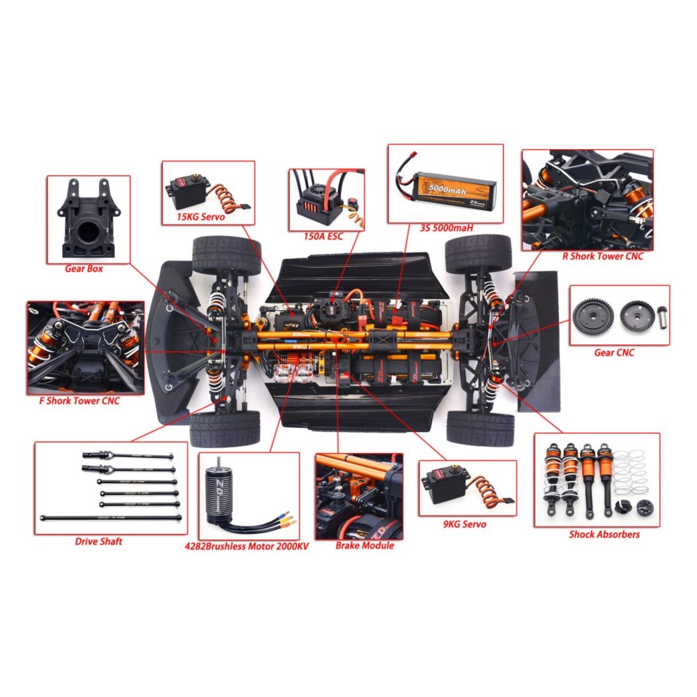 1/7 ZD Racing EX07 RC سيارة ري - مراجعة Rc Hobby Grade Car وسعره
