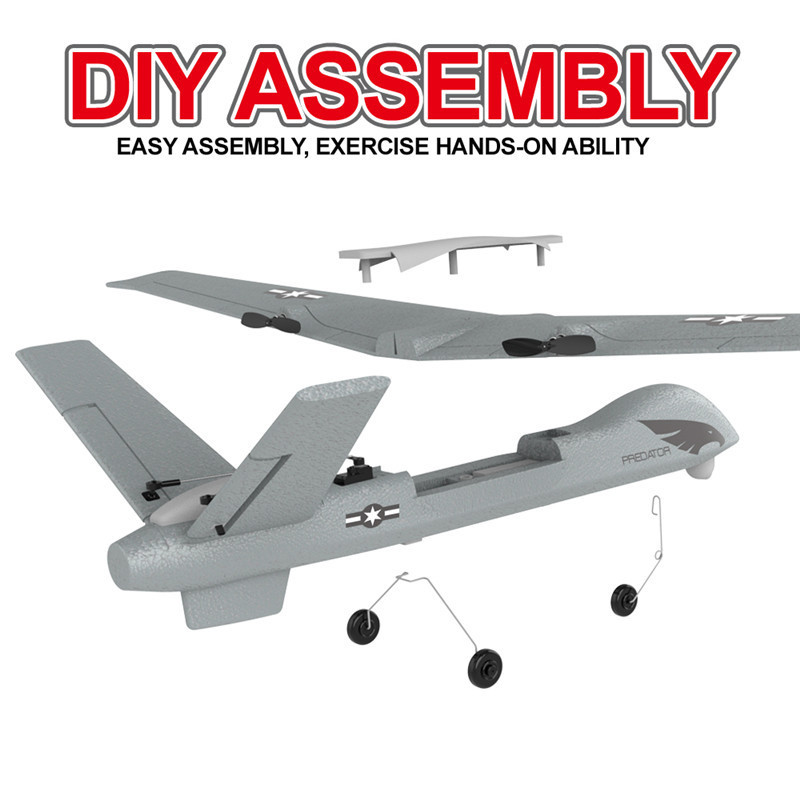 طائرة Rc Z55 ثلاث قنوات المفتر - مراجعة Rc Glider Foam Wing وسعره