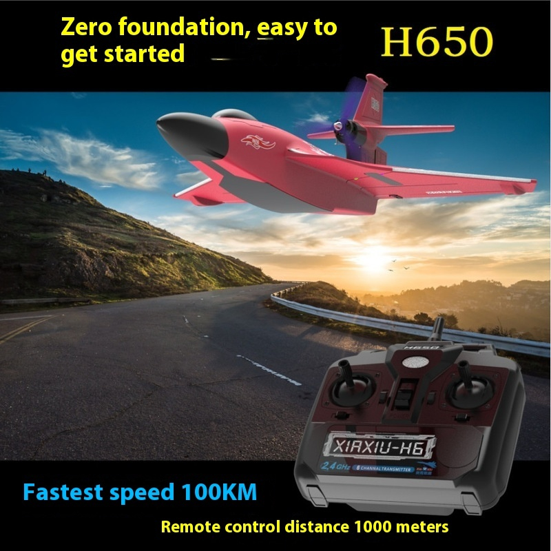 طائرة H650 كبيرة الحجم مقاومة  - مراجعة Rc Glider Foam Wing وسعره