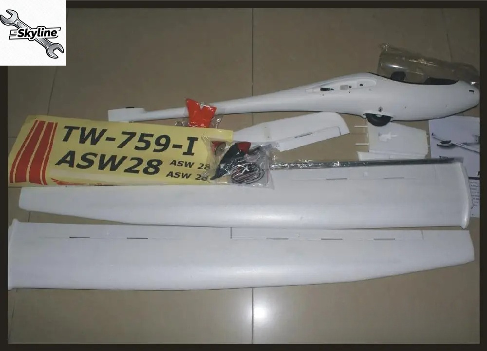 طائرة شراعية RC ASW28 ASW-28 ب - مراجعة Rc Glider Foam Wing وسعره