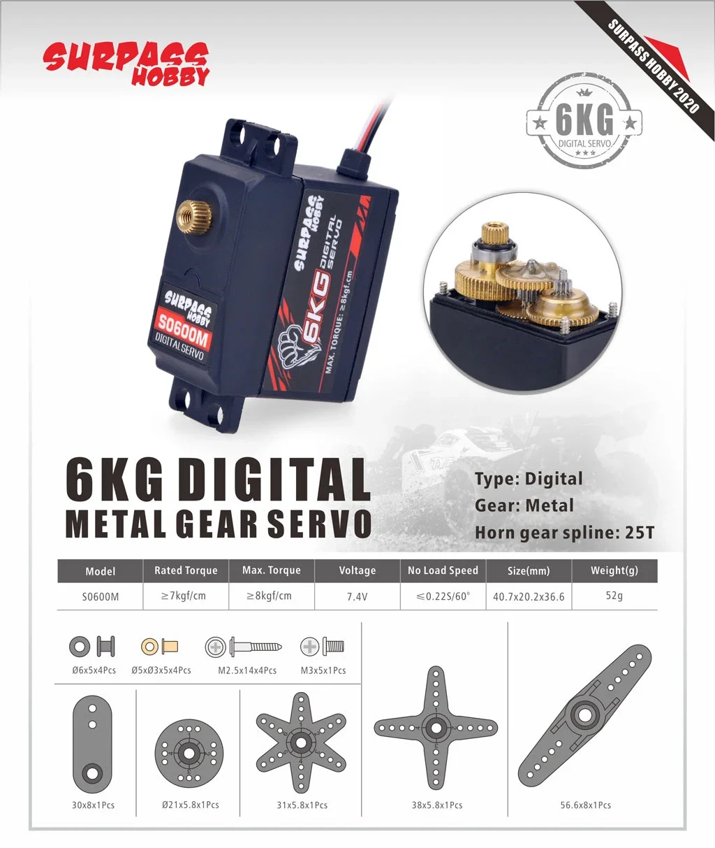 سيرفو رقمي مقاوم للماء من Surp - مراجعة Rc Hobbyking وسعره