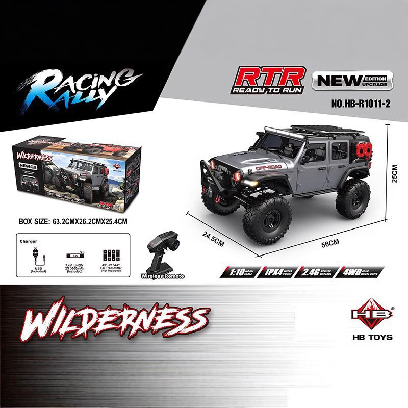 HB 1/10 4WD R1011 جديد ترقية ر - مراجعة Rc Hobby Grade Car وسعره